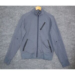Lululemon Jacket Men Medium Blue Trainer Full Zip Track‎ Athleisure Train Run